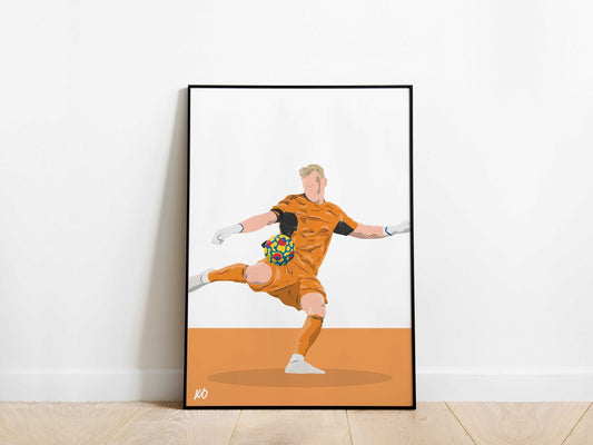 Aaron Ramsdale Arsenal Poster - KDDesigns6