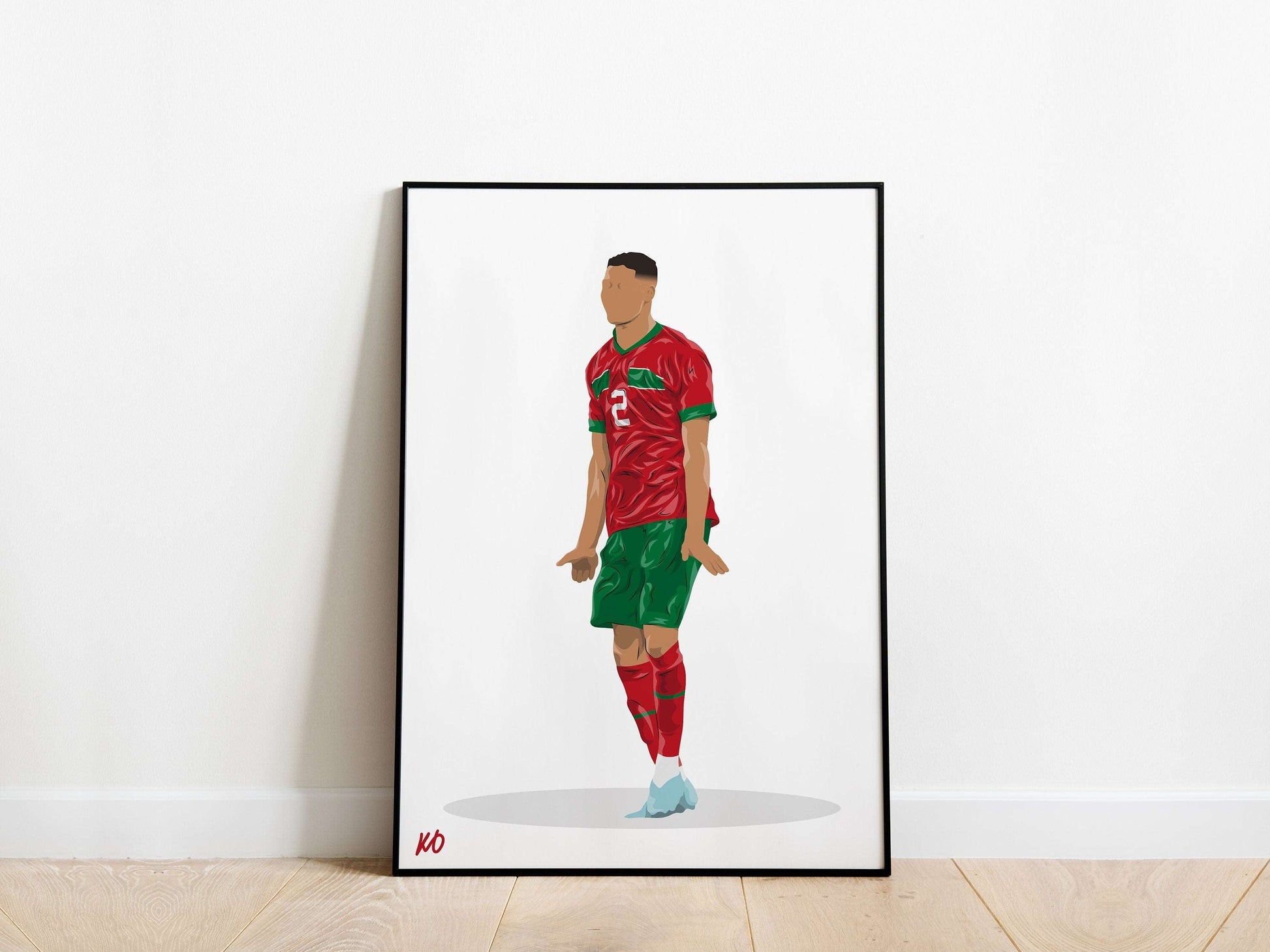 Achraf Hakimi World Cup Morocco Poster - KDDesigns6