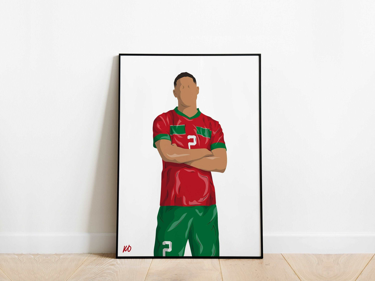 Achraf Hakimi Morocco Poster - KDDesigns6