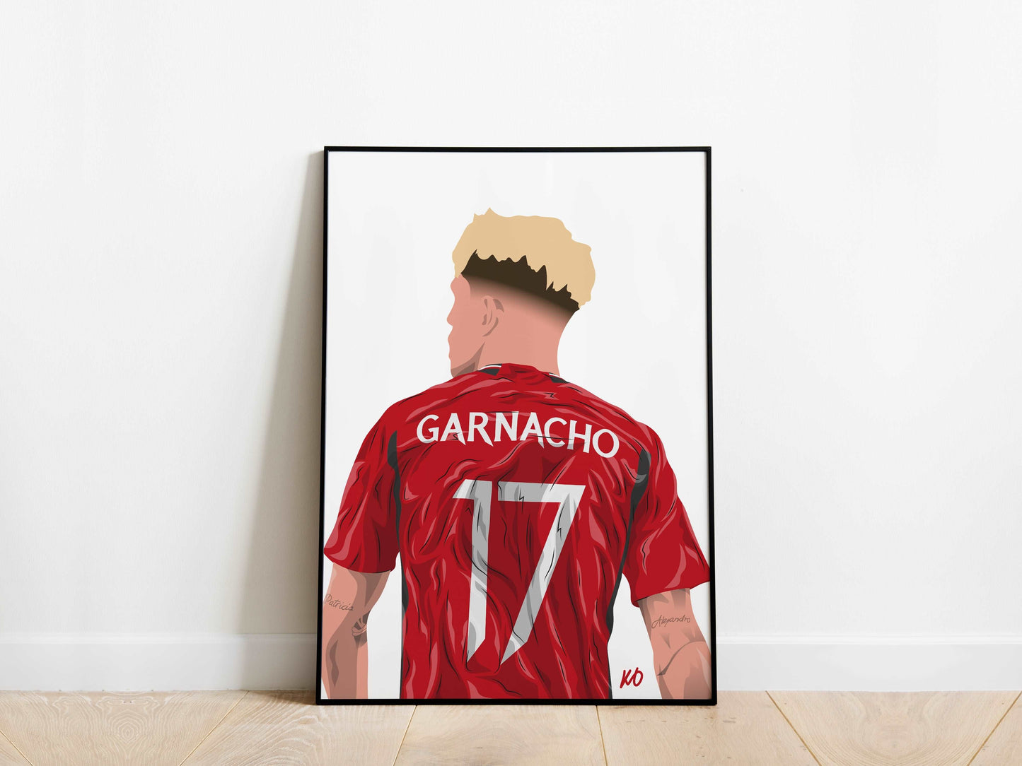 Alejandro Garnacho 17 Manchester United Poster - KDDesigns6
