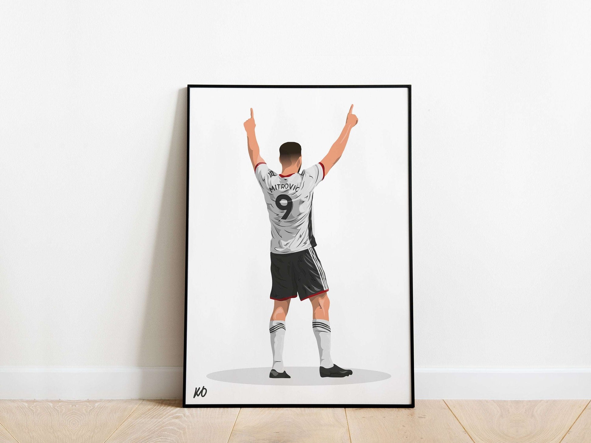Aleksandar Mitrovic Celebration Fulham FC Poster - KDDesigns6