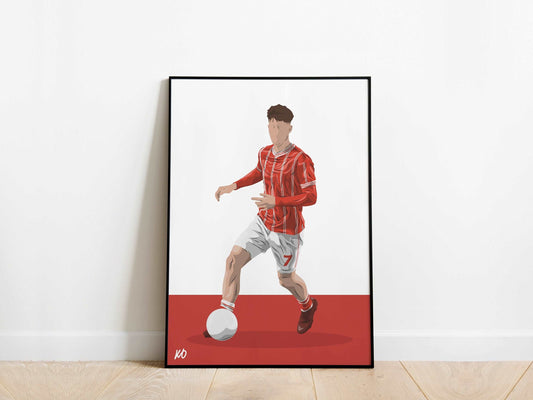 Alex Scott Bristol City Poster - KDDesigns6