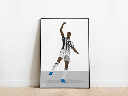 Alexander Isak Celebration Newcastle United Poster - KDDesigns6