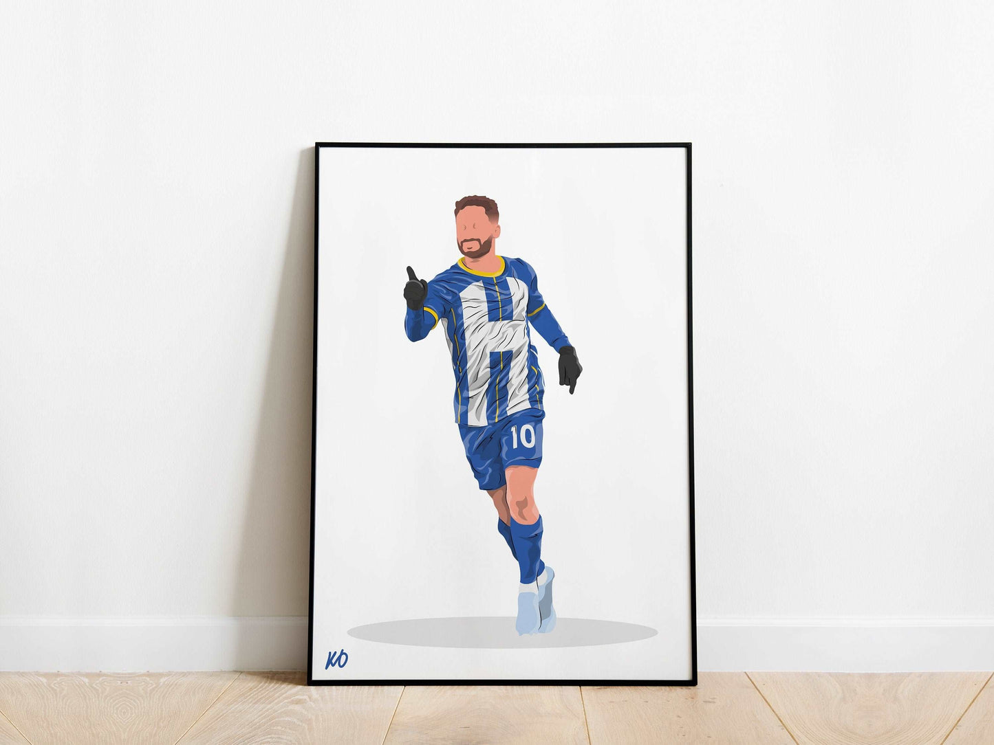 Alexis Mac Allister 22/23 Brighton Poster - KDDesigns6