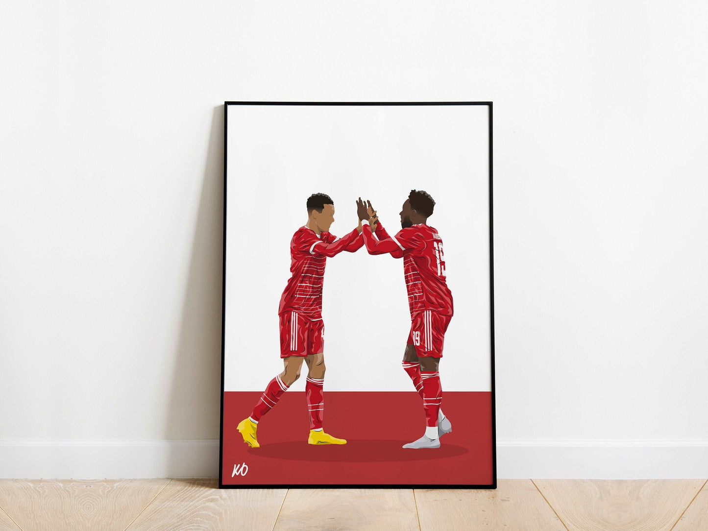 Alphonso Davies, Jamal Musiala Bayern Munich Poster - KDDesigns6
