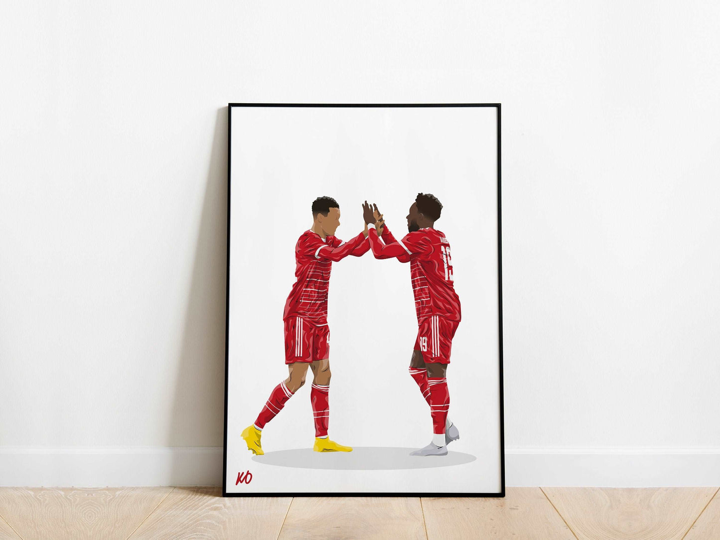 Alphonso Davies, Jamal Musiala Bayern Munich Poster - KDDesigns6