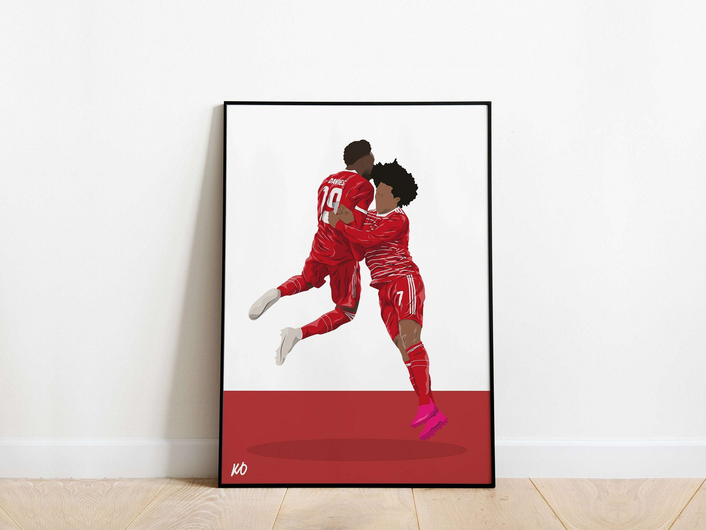Alphonso Davies, Serge Gnabry Bayern Munich Poster - KDDesigns6