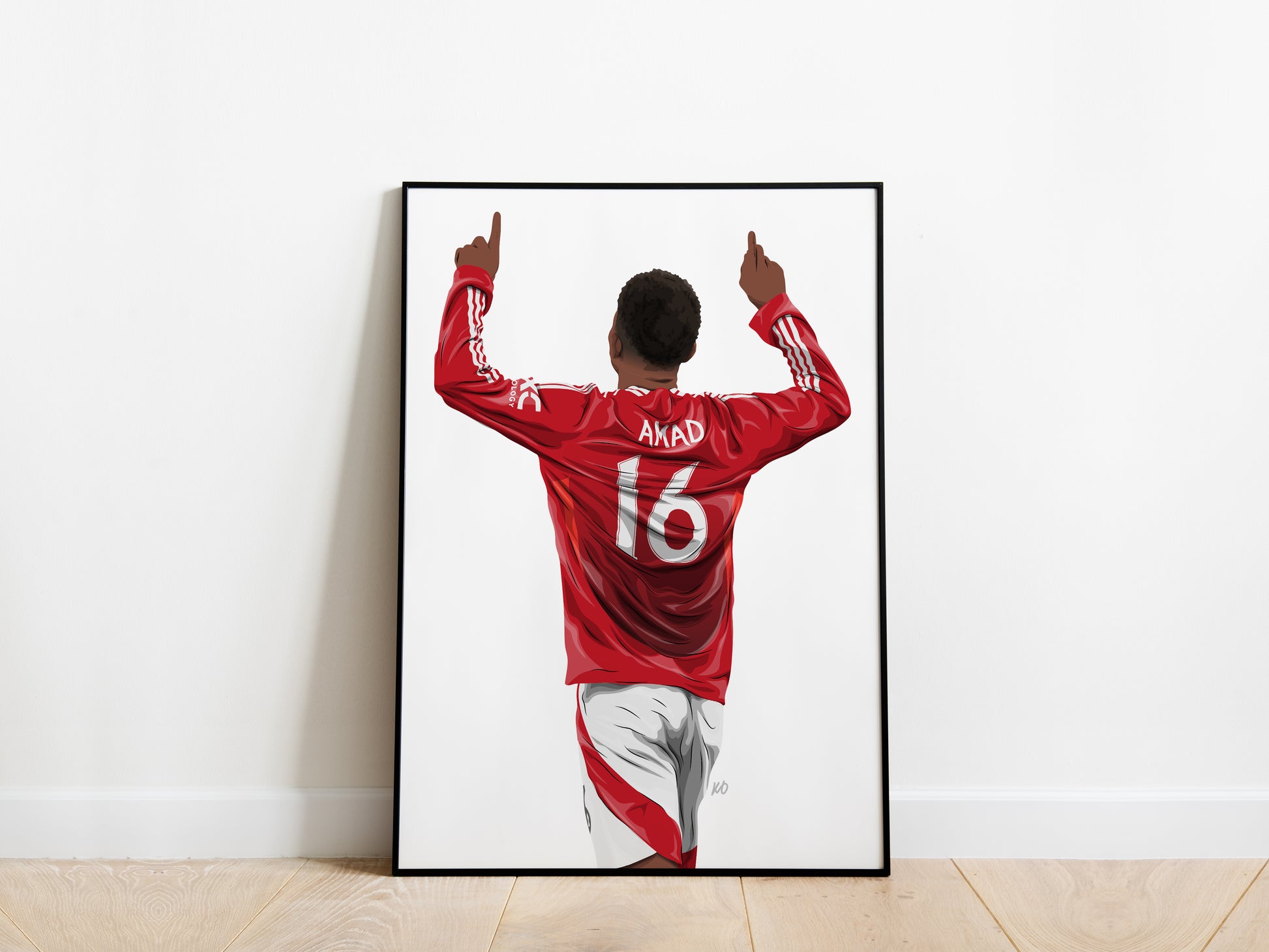 Amad Diallo 24/25 Manchester United Poster - KDDesigns6