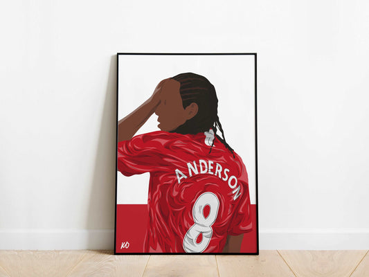 Anderson Manchester United Poster - KDDesigns6