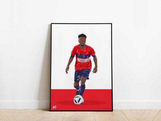 Angel Gomes LOSC Lille Poster - KDDesigns6