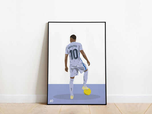 Ansu Fati 10 Barcelona Poster - KDDesigns6