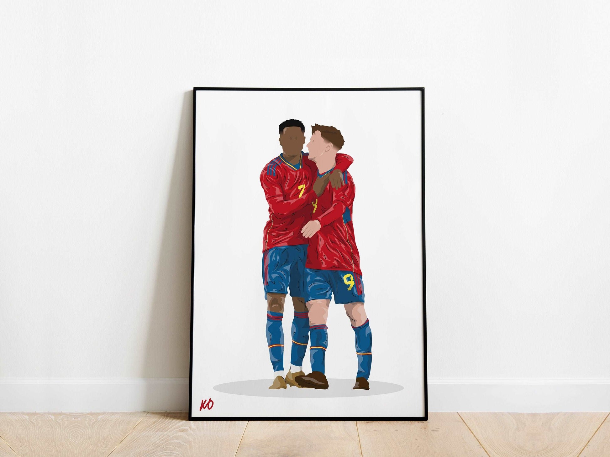 Ansu Fati, Pablo Gavi Spain Poster - KDDesigns6