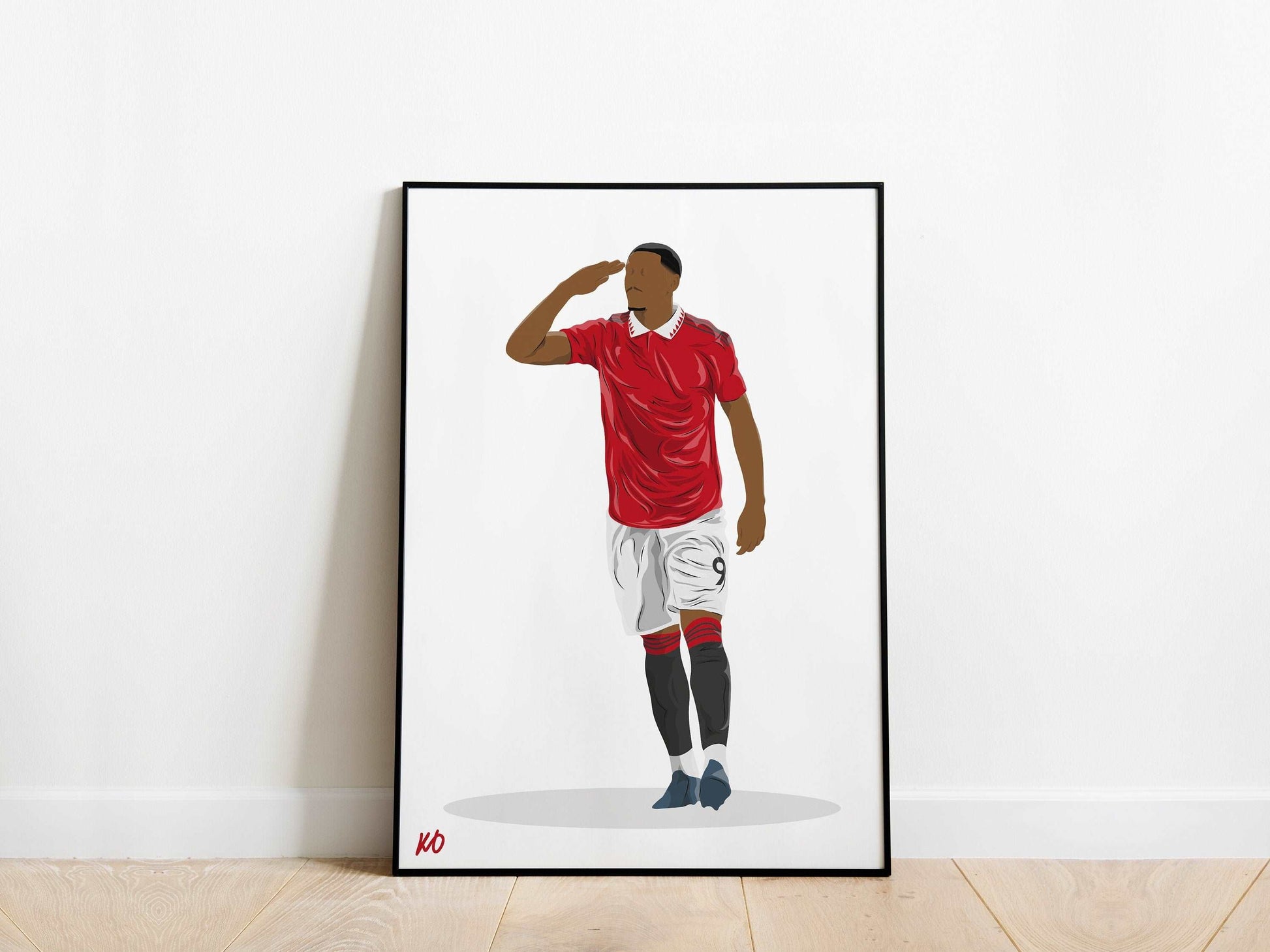 Anthony Martial Celebration Manchester United Poster - KDDesigns6
