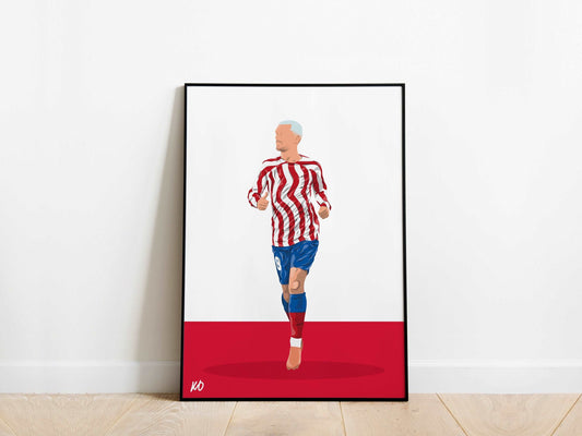 Antoine Griezmann Atletico Madrid Poster - KDDesigns6