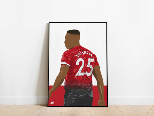 Antonio Valencia Manchester United Poster - KDDesigns6