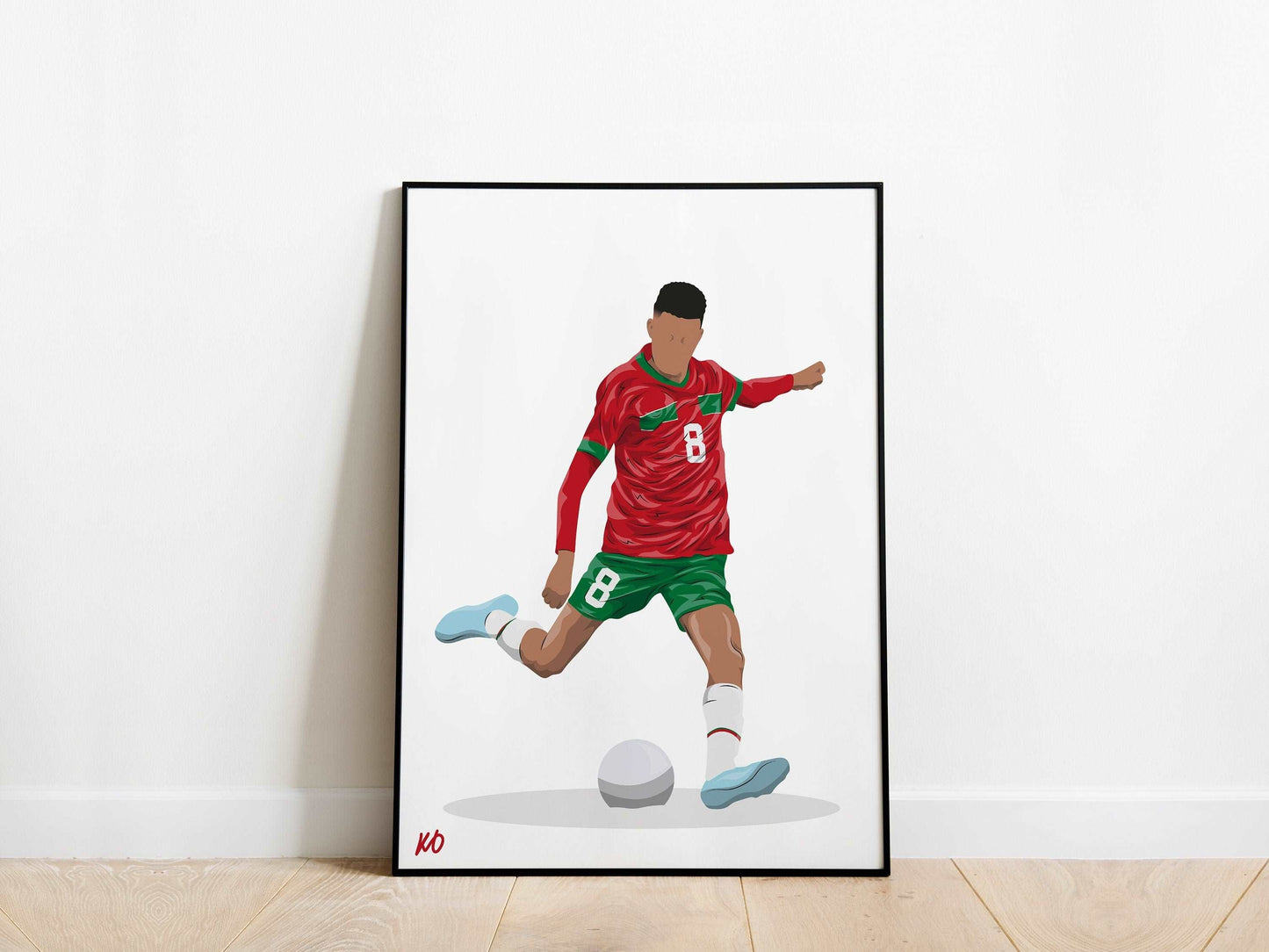 Azzedine Ounahi Morocco Poster - KDDesigns6