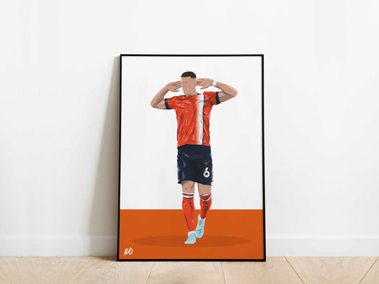 Ross Barkley Luton Town Poster - KDDesigns6