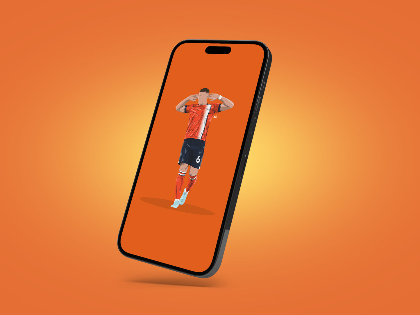 Ross Barkley Luton Town Wallpaper - KDDesigns6