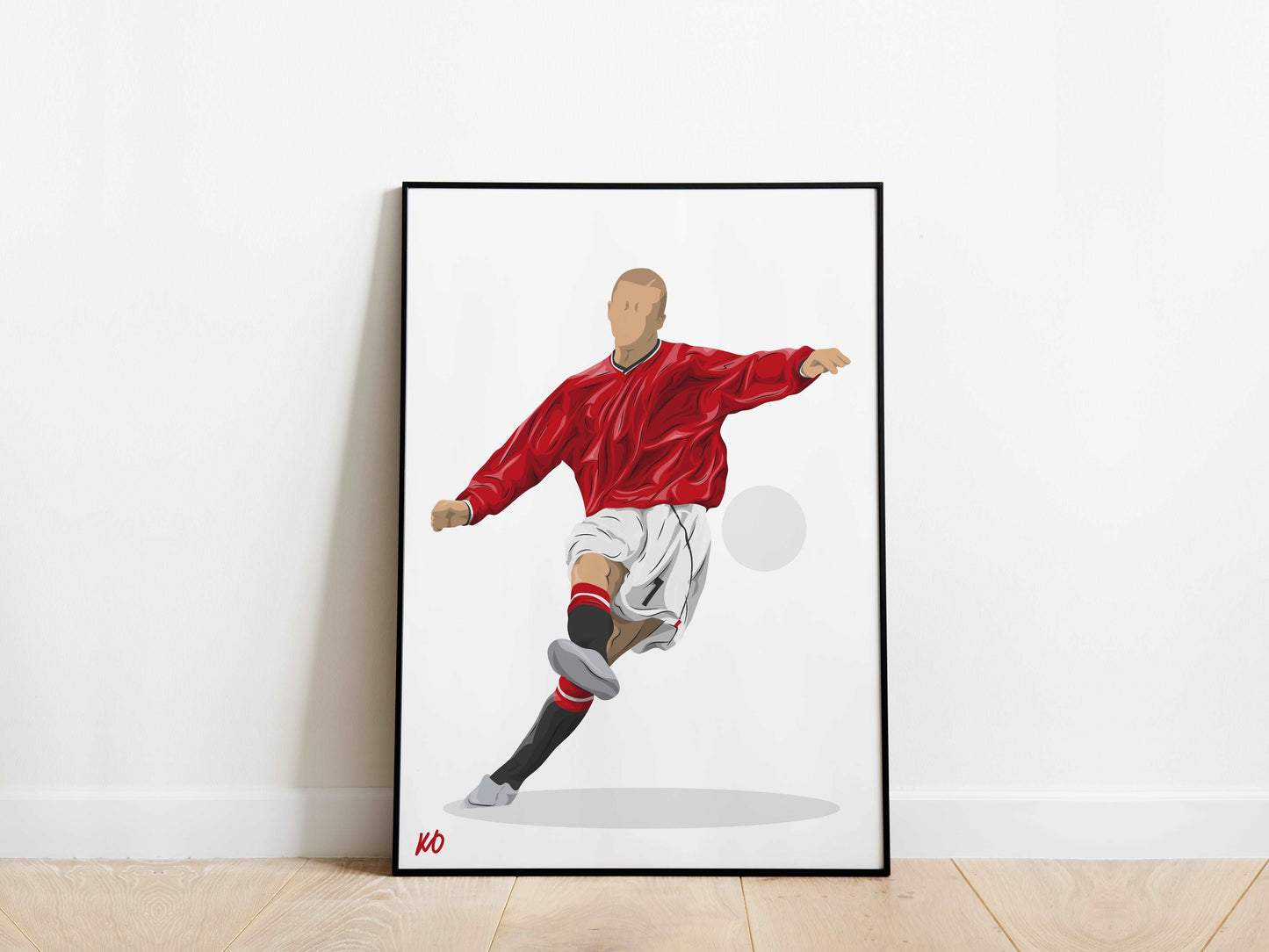 David Beckham Manchester United Poster - KDDesigns6