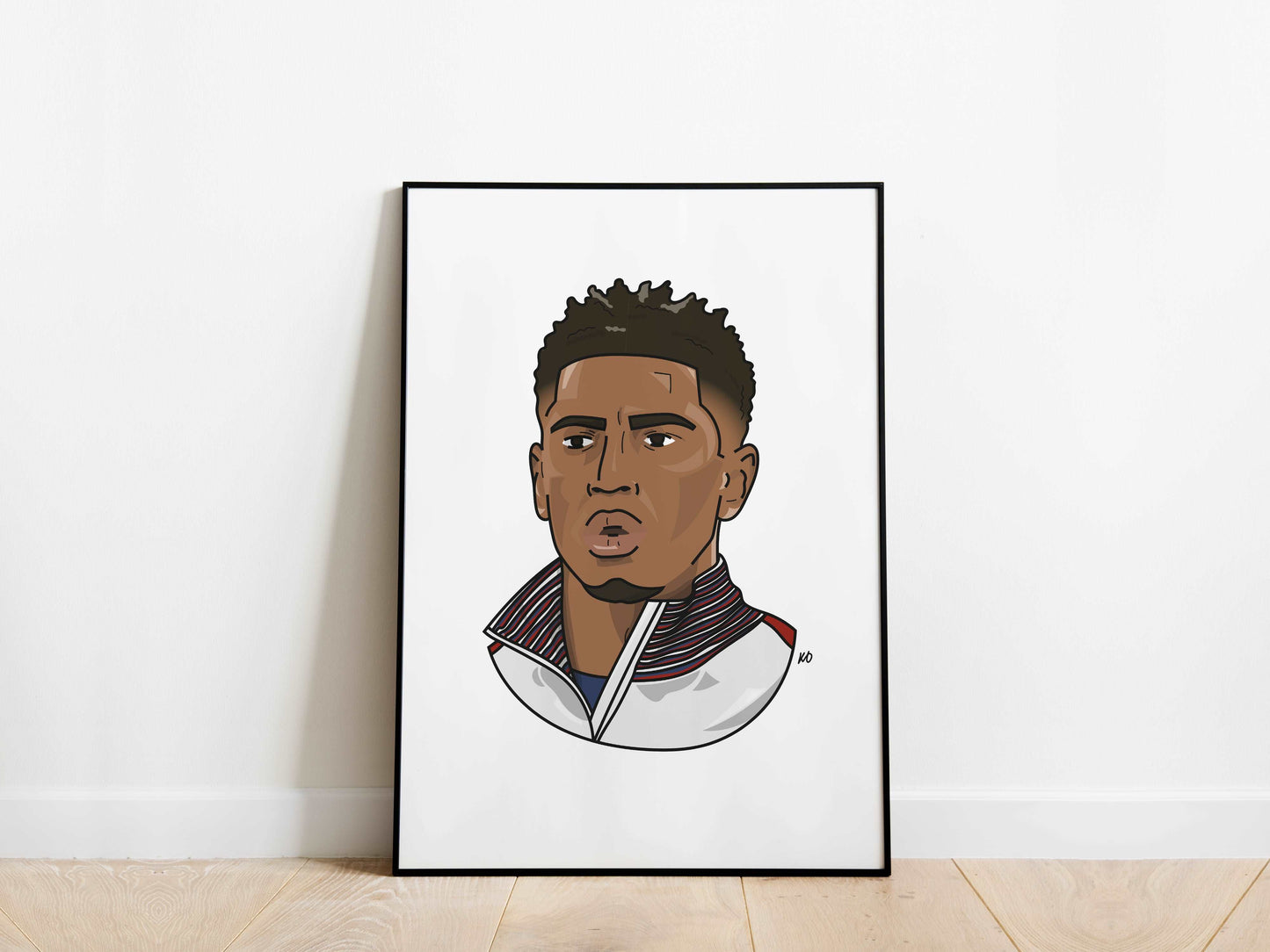 Jude Bellingham Portrait England Poster - KDDesigns6