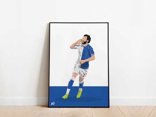 Ben Brereton Diaz Blackburn Rovers Poster - KDDesigns6