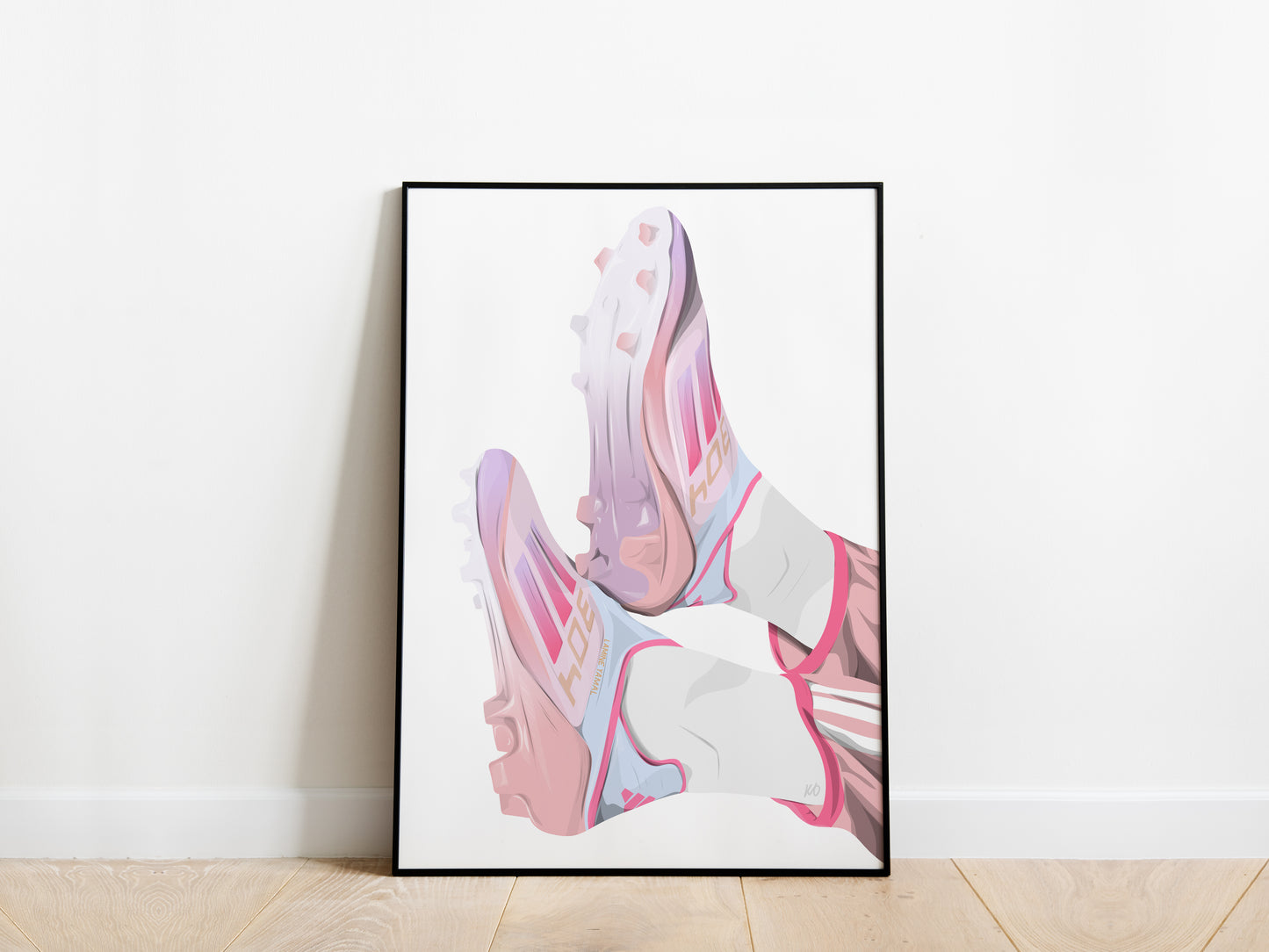 Lamine Yamal Signature Boots F50 LY304 Poster - KDDesigns6