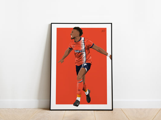 Jacob Brown Luton Town Poster - KDDesigns6