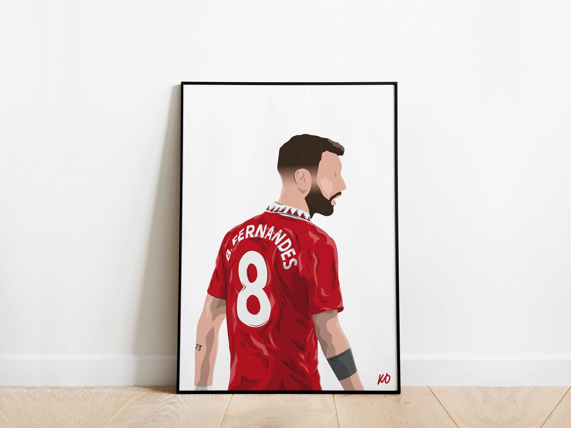 Bruno Fernandes 22/23 Manchester United Poster - KDDesigns6