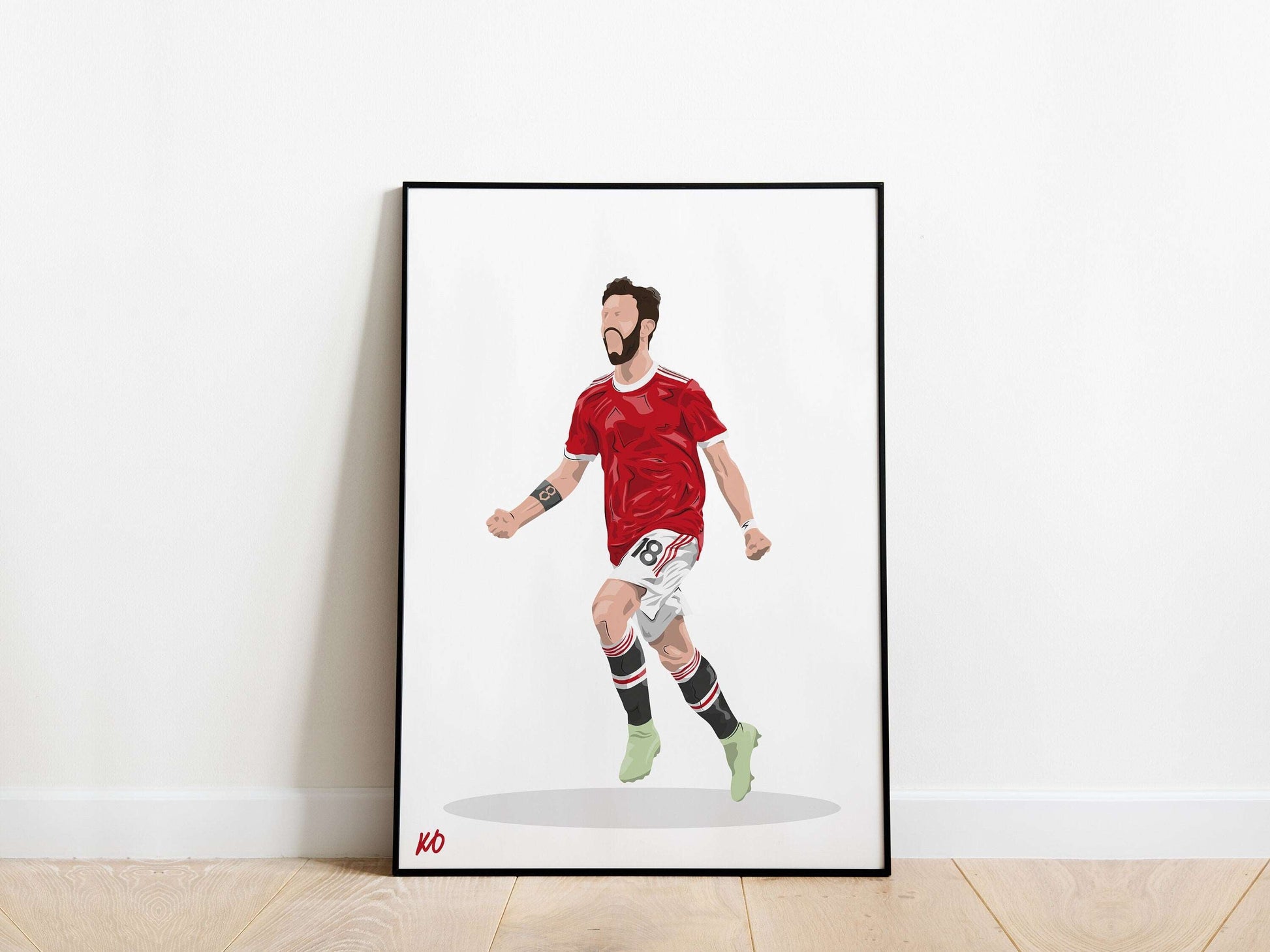 Bruno Fernandes Celebration Manchester United Poster - KDDesigns6