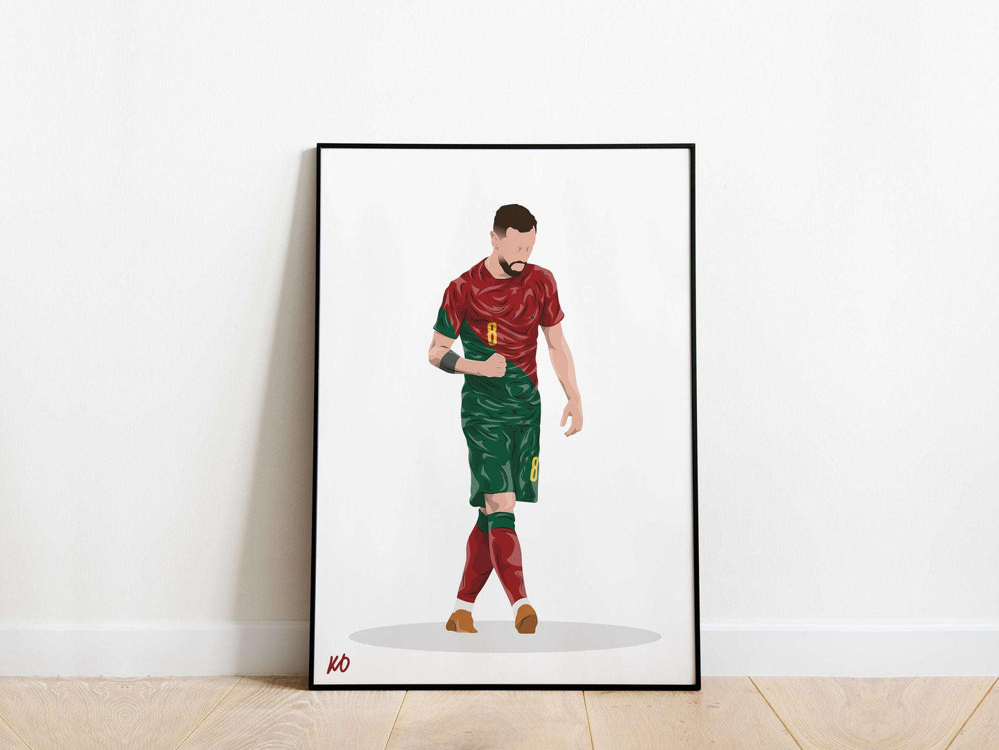 Bruno Fernandes Portugal Poster - KDDesigns6