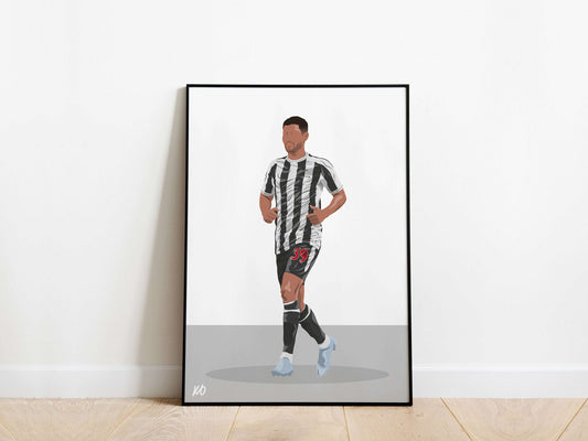 Bruno Guimaraes 22/23 Newcastle United Poster - KDDesigns6