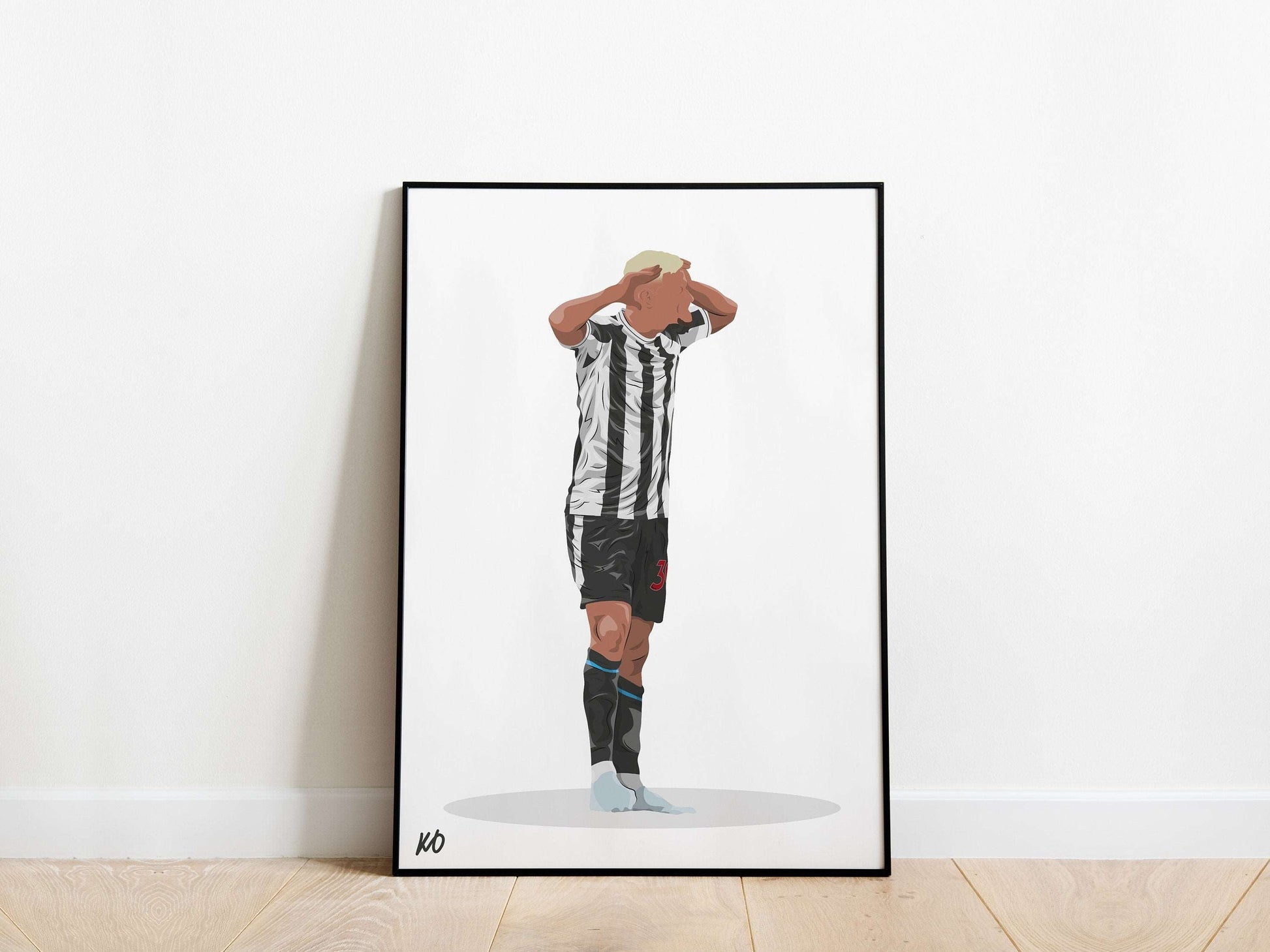 Bruno Guimaraes Celebration Newcastle United Poster - KDDesigns6
