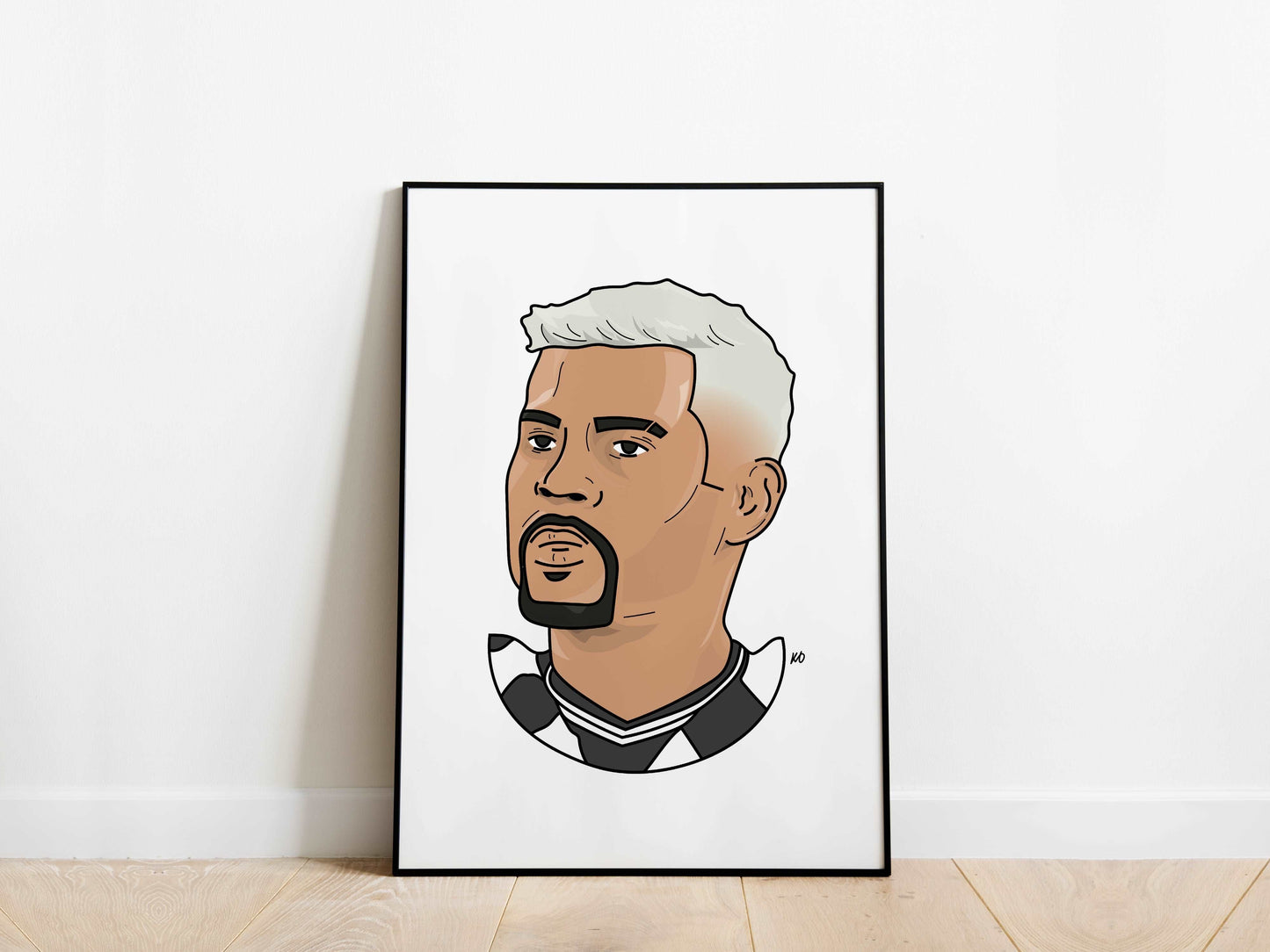 Bruno Guimaraes Portrait Newcastle United Poster - KDDesigns6