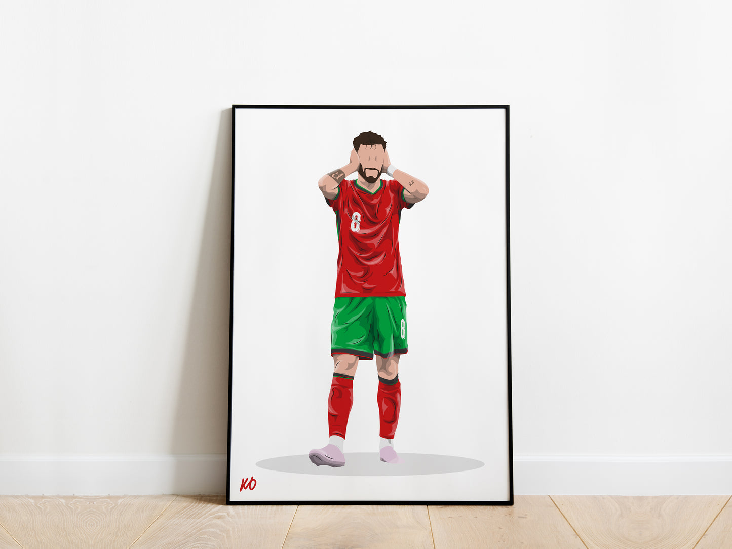 Bruno Fernandes Portugal Poster - KDDesigns6