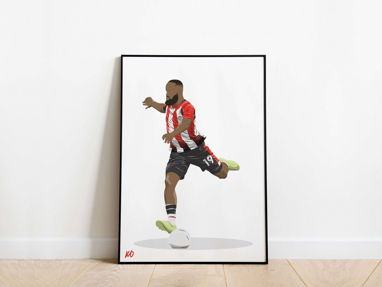 Bryan Mbeumo 22/23 Brentford Poster - KDDesigns6