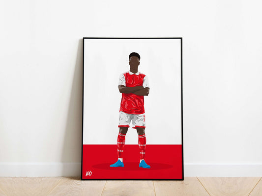 Bukayo Saka Arsenal Poster - KDDesigns6