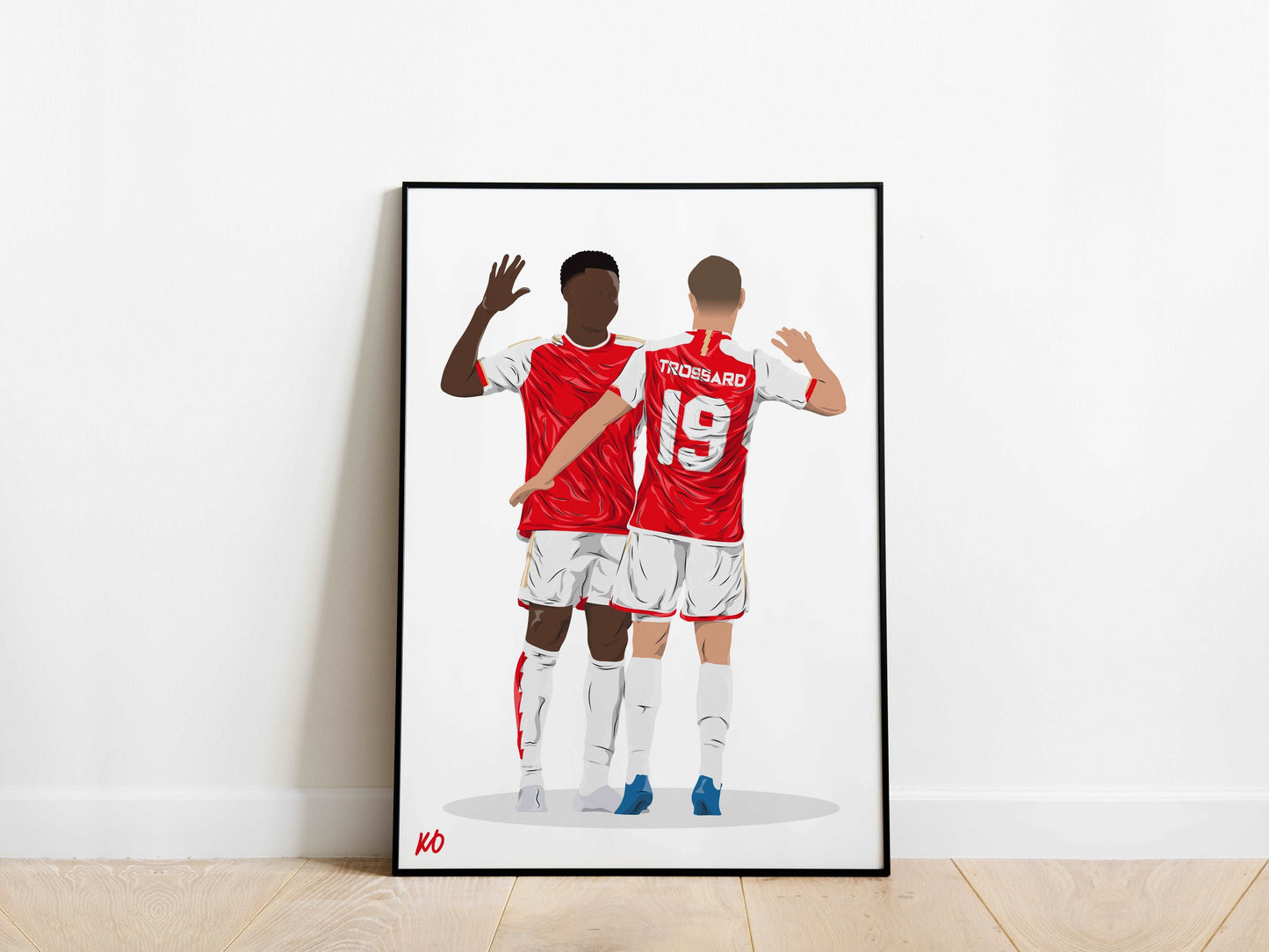 Bukayo Saka, Leandro Trossard Arsenal Poster - KDDesigns6