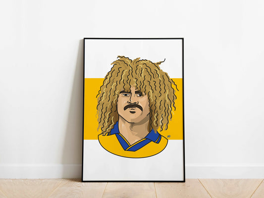 Carlos Valderrama Colombia Poster - KDDesigns6