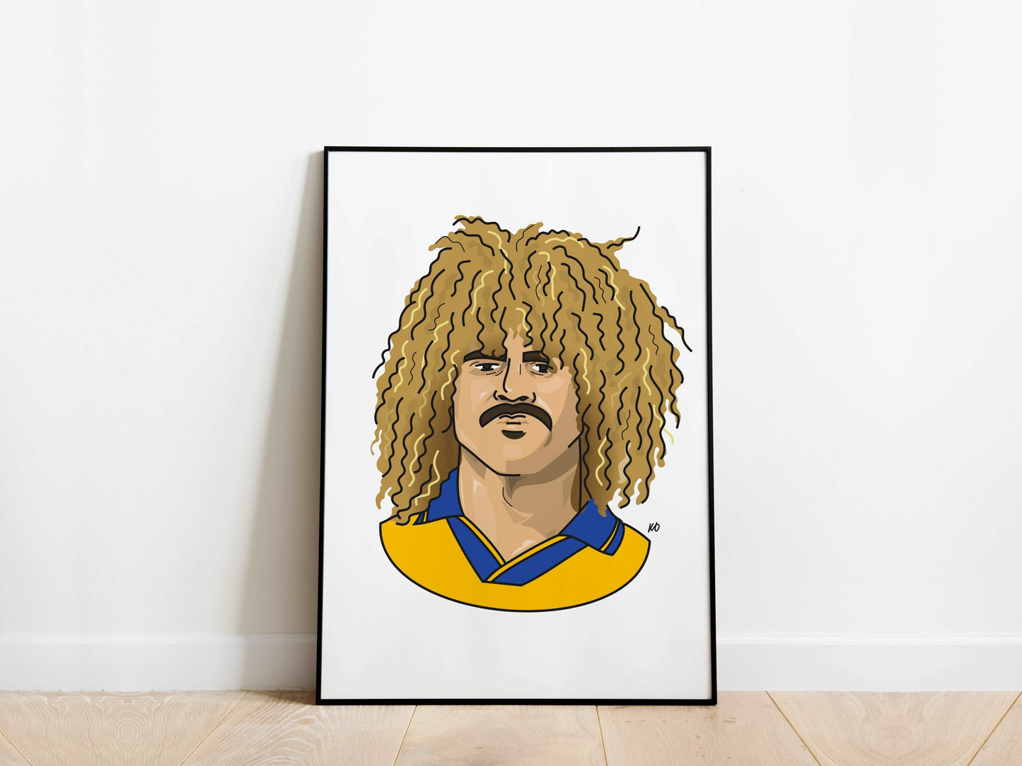 Carlos Valderrama Colombia Poster - KDDesigns6