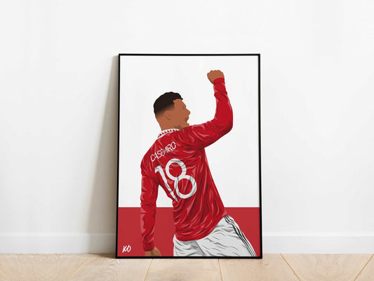 Casemiro Manchester United Poster - KDDesigns6