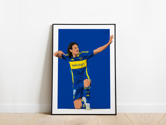 Edinson Cavani Boca Juniors Poster - KDDesigns6