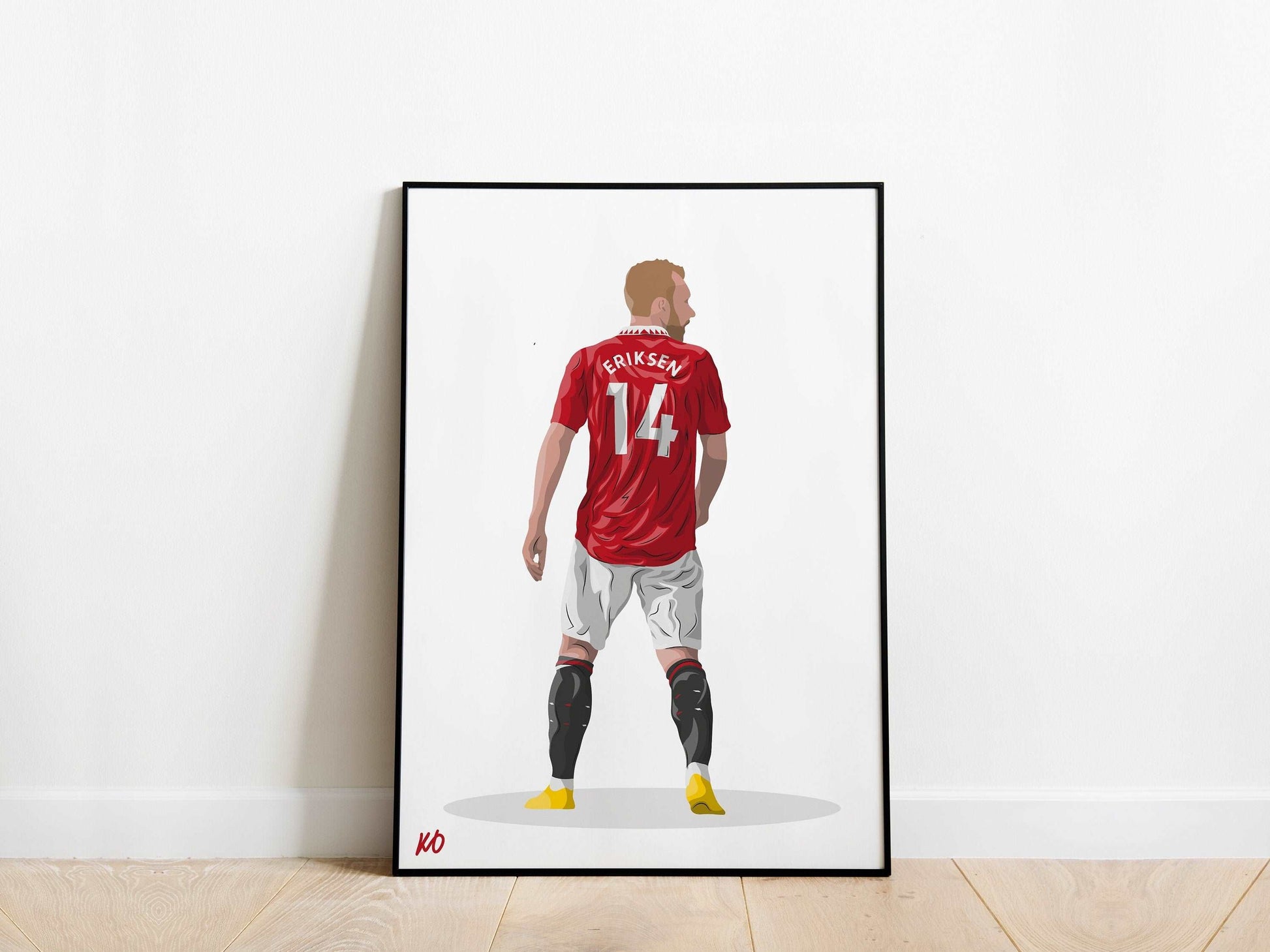 Christian Eriksen 22/23 Manchester United Poster - KDDesigns6
