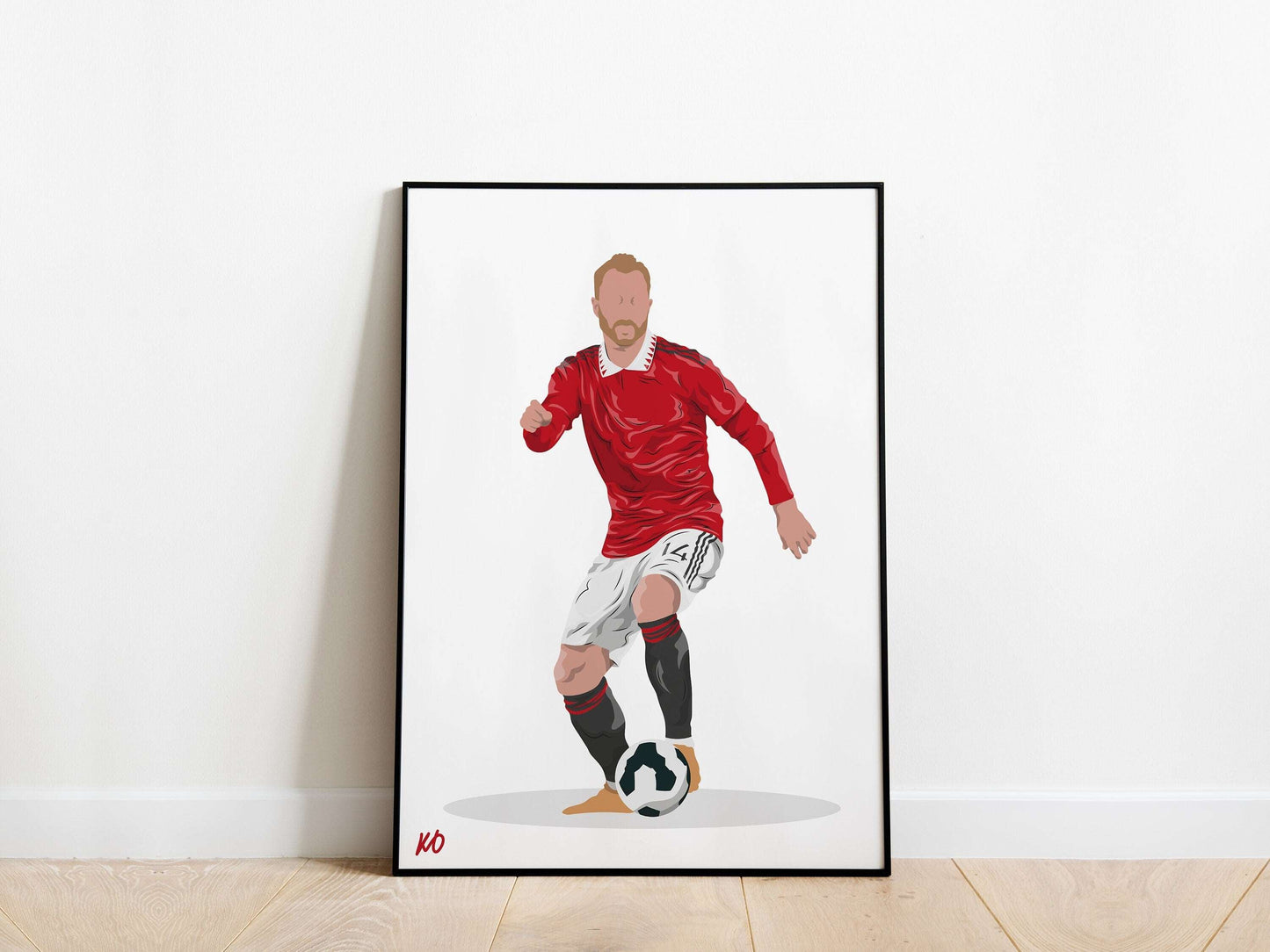 Christian Eriksen Manchester United Poster - KDDesigns6