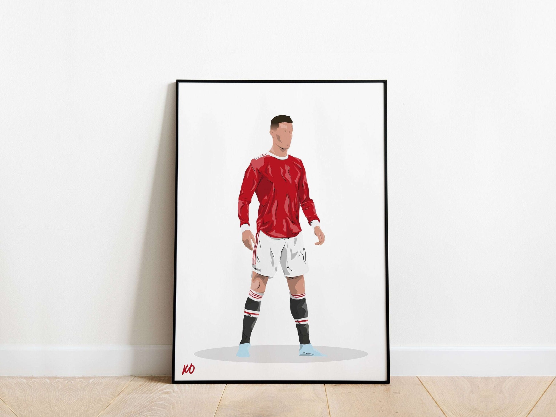 Cristiano Ronaldo 21/22 Manchester United Poster - KDDesigns6