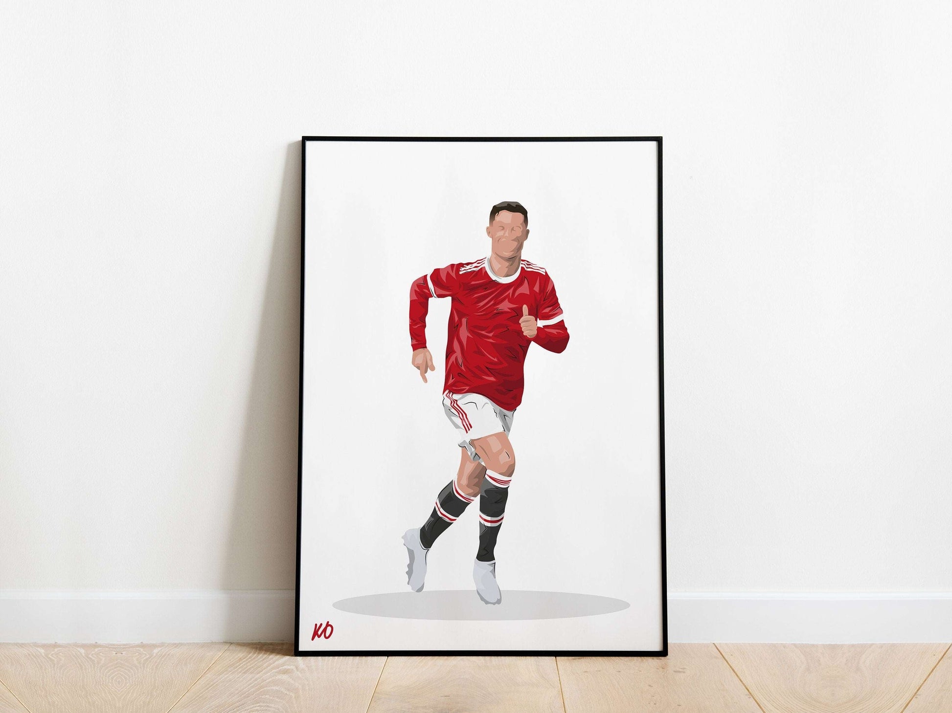 Cristiano Ronaldo 21/22 Celebration Manchester United Poster - KDDesigns6