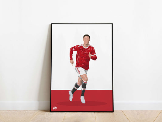Cristiano Ronaldo 21/22 Celebration Manchester United Poster - KDDesigns6