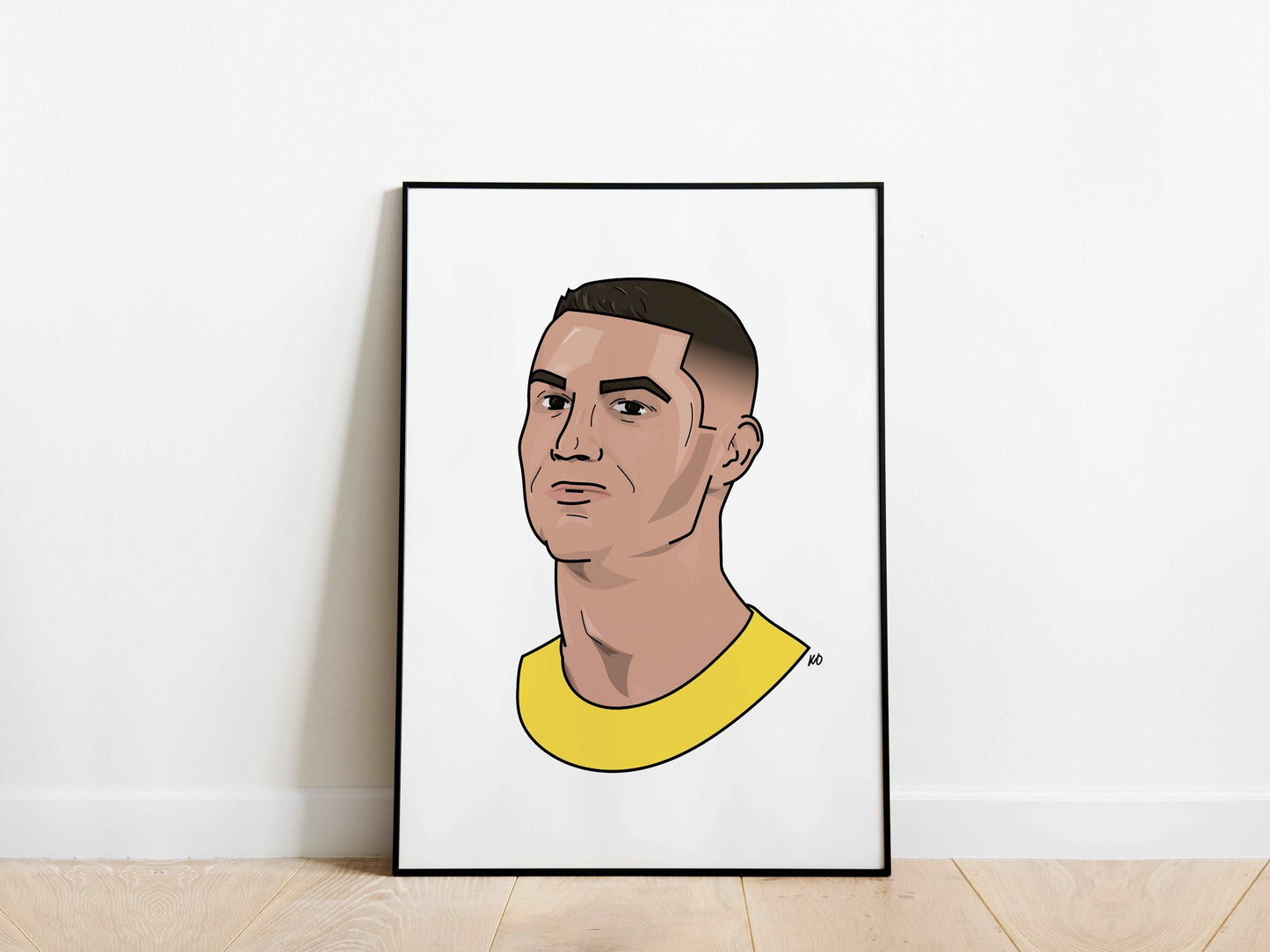Cristiano Ronaldo Portrait Al-Nassr FC Poster - KDDesigns6