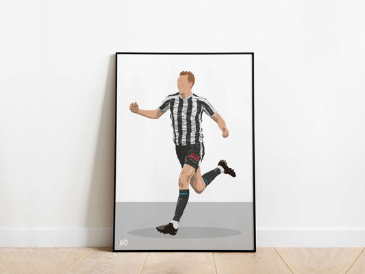 Dan Burn Newcastle United Poster - KDDesigns6
