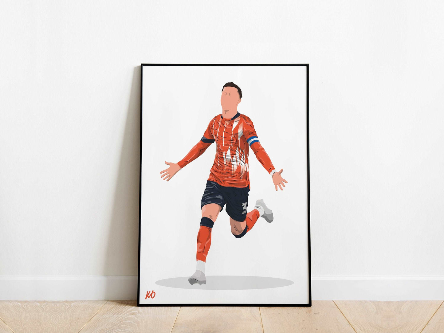 Dan Potts Play-Off Final Luton Town Poster - KDDesigns6