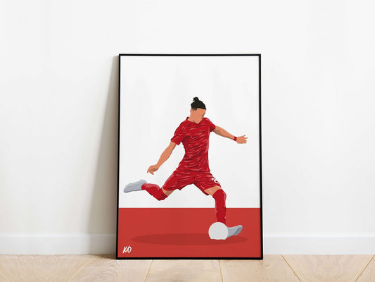 Darwin Nunez 22/23 Liverpool Poster - KDDesigns6